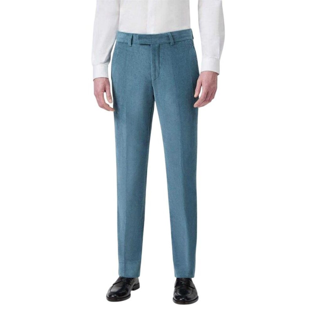 Twisted Tailor Mens Corduroy Slim Pants / Bright Blue